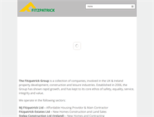 Tablet Screenshot of fitzpatrick-group.com